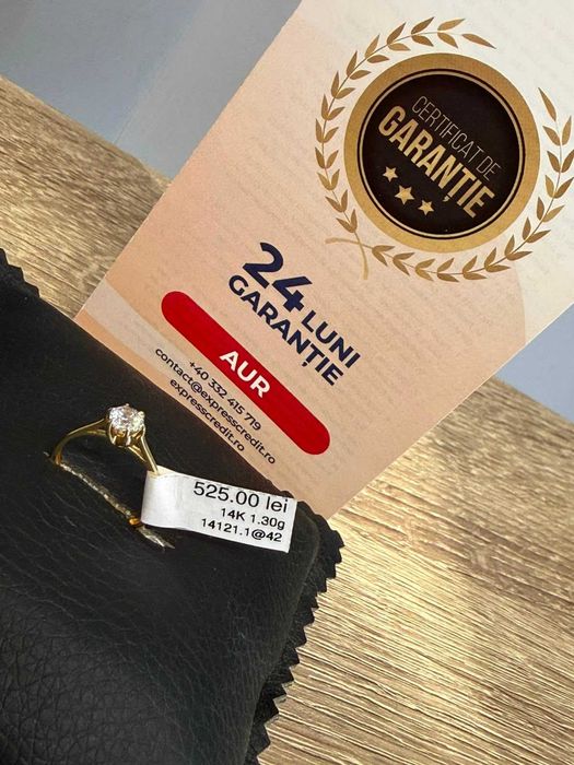 (AG421) Inel aur 14k 1.30g b14121 - Garantie 2 ani!