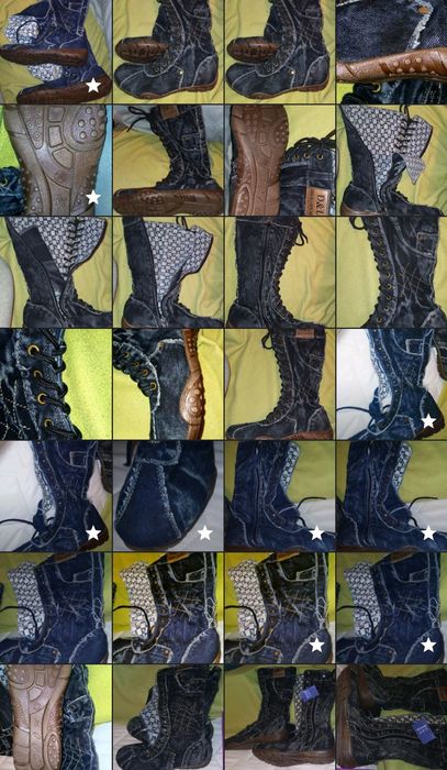 2 perechi ghete noi nr. la alegere, material de blugi/jeans/denim negru sau bleumarin