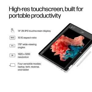 HP ominibook 5 Flip 14" 2K IPS intel Core™ 5-120U LPDDR5 8GB SSD 512GB
