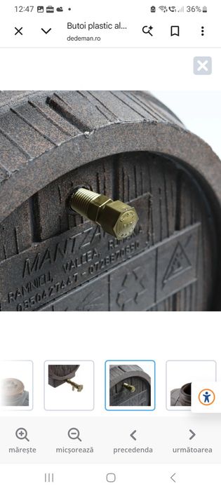 Butoi plastic alimentar, pentru vin, 400 litri