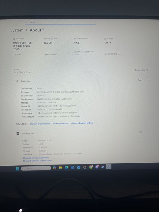 Продавам геймърски компютър