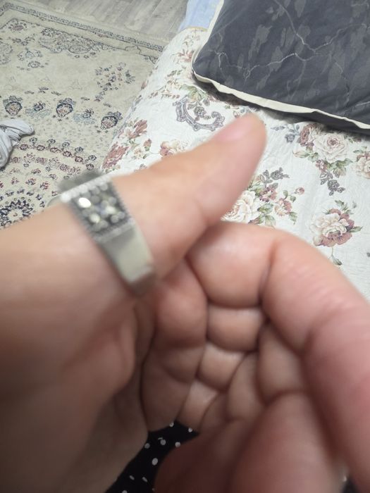 Кольцо мужской серебро