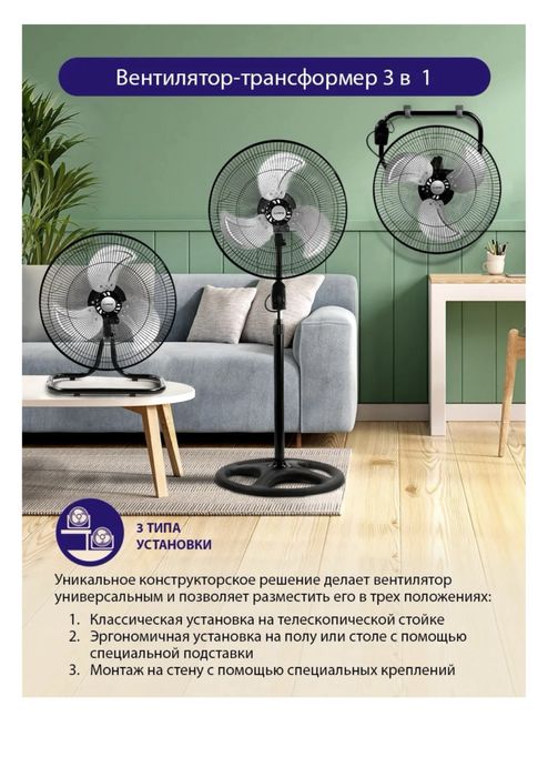 Винтелятор. Вентелятор 3/1.