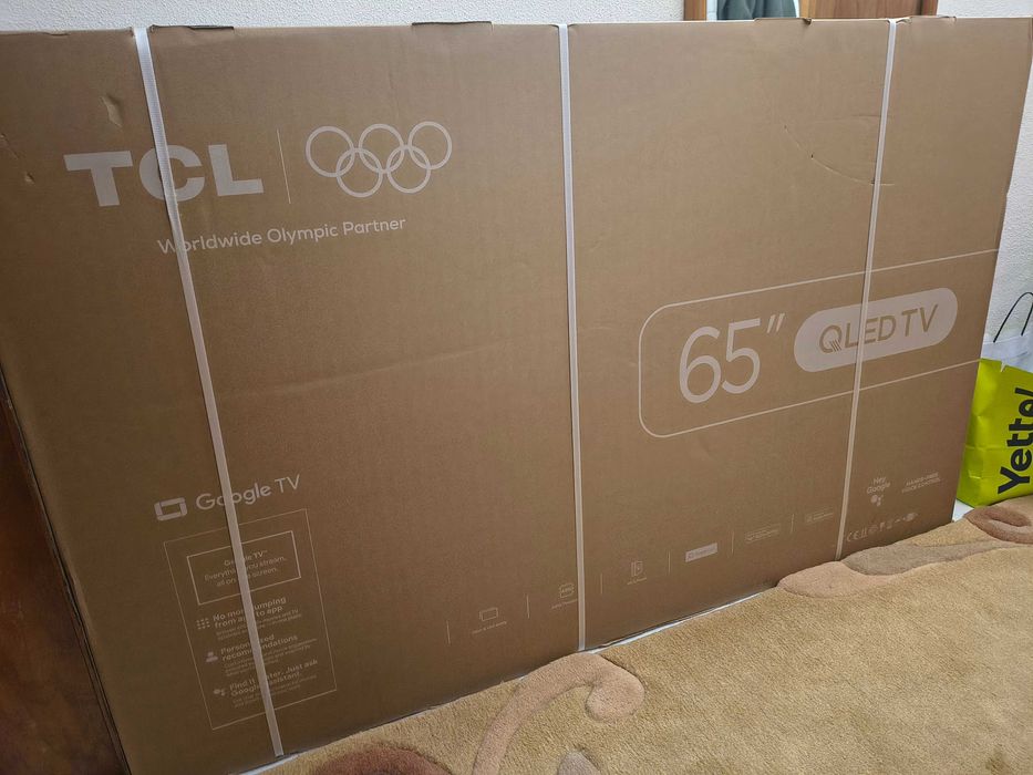 Чисто нов TCL 65.0" QLED Smart телевизор, неотварян