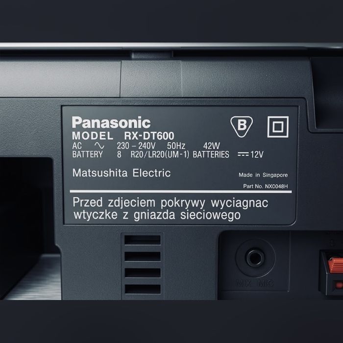 Radio Casetofon CD Panasonic RX-DT600 MASH Impecabil / Colectie