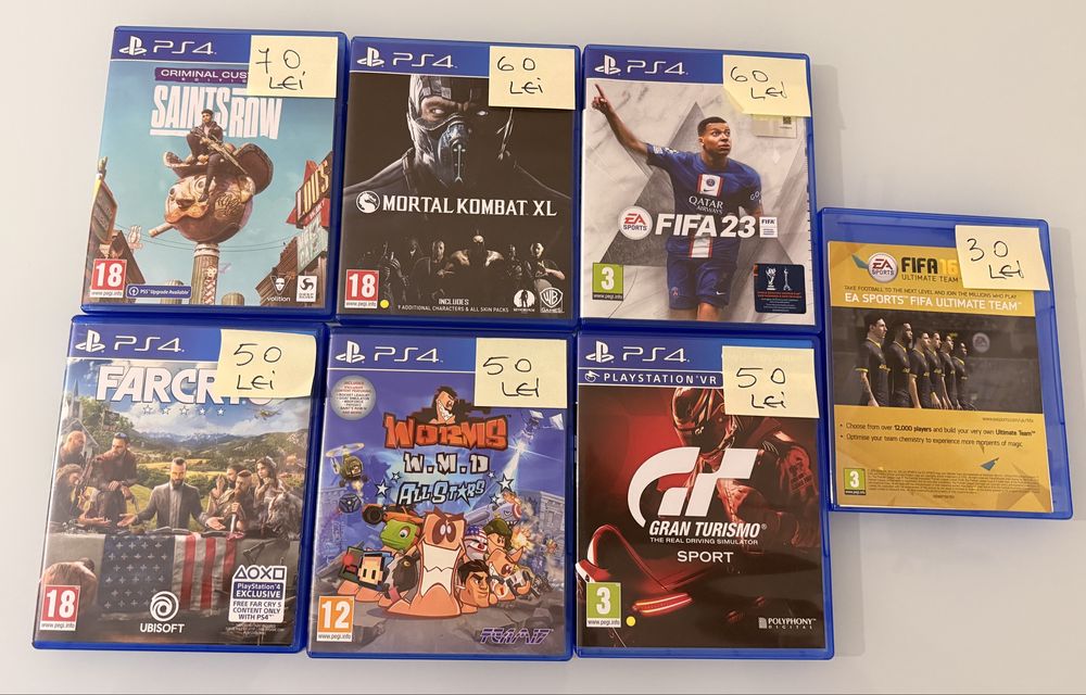 Pachet 7 Jocuri pentru PlayStation 4