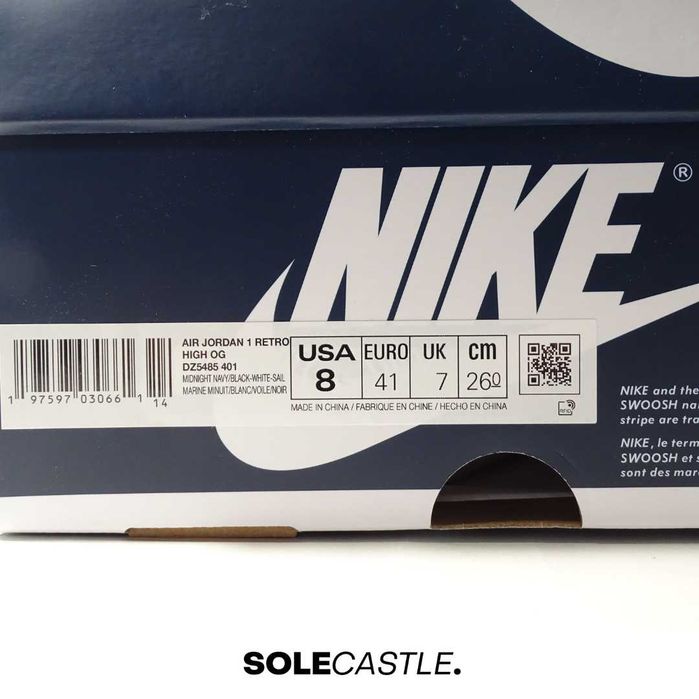 Nike Air Jordan Retro 1 High OG 'Midnight Navy'