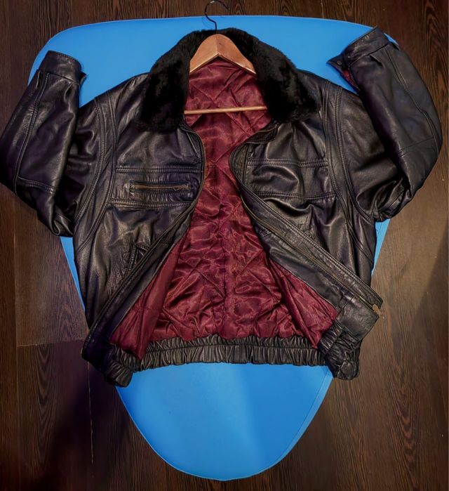 Geacă din piele Made in Italy