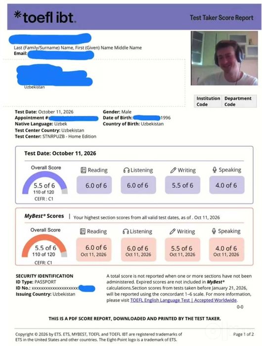 Помощь по сдаче Toefl/GRE/GMAT