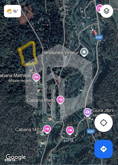 Teren Valea Avrigului- 1000 mp- Intravilan+ Certificat de urbanism