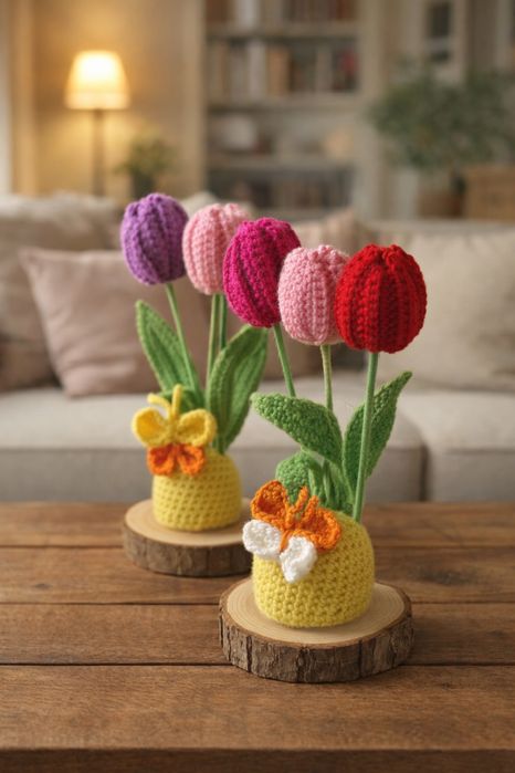 Ръчно изработени лалета