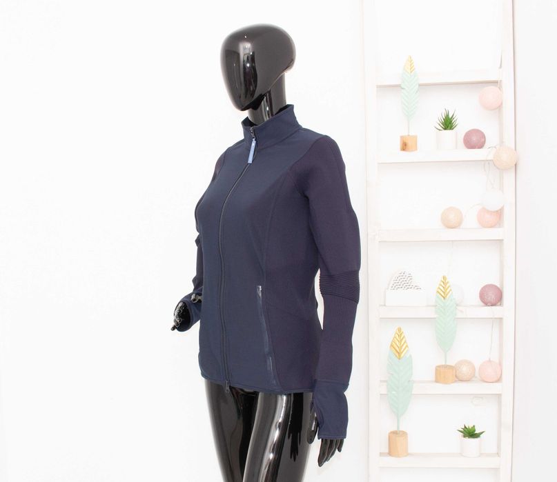 Adidas Stella McCartney Run Knit оригинално дамско яке синьо L