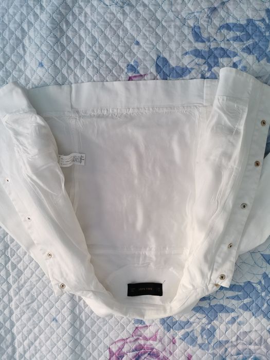 Бяло пролетно лятно яке Зара размер С