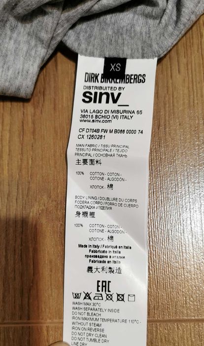 Tricouri dama Dirk Bikkembergs Sport Couture XS noi