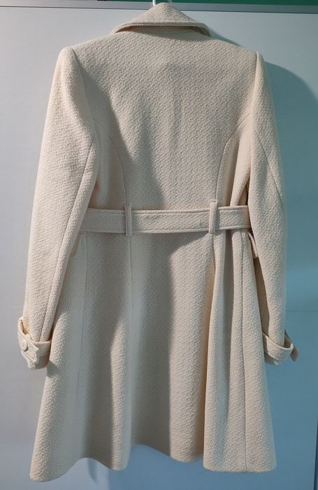 Кремаво вълнено палто Jane Norman