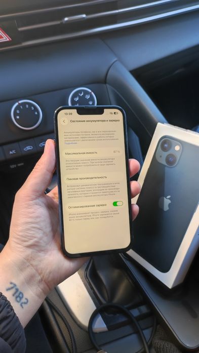 iPhone 13 Midnight 128gb АКБ 87%