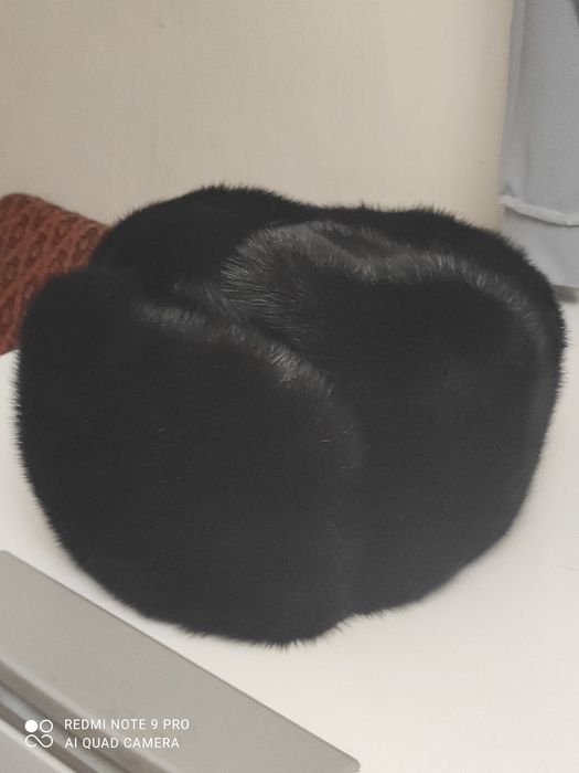 Шапка норковая, мужская б/у.