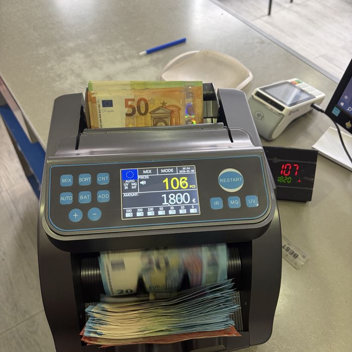 Детектор за фалшиви ЕВРО банкноти/банкнотоброячна машина