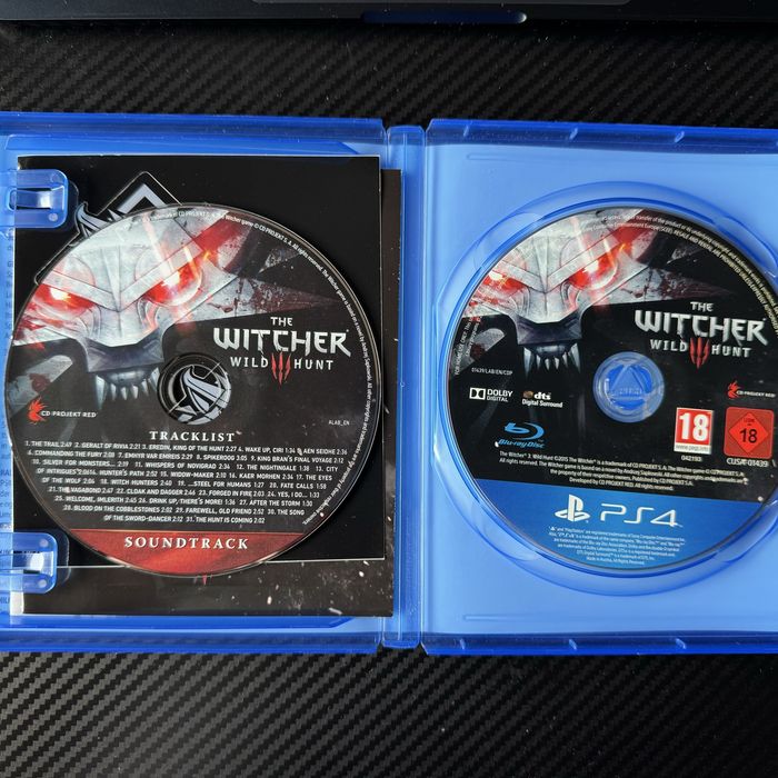 The Witcher 3: Wild Hunt колекционерско издание 2 диска и карта PS4 PS5 безплатен ъпдейт към PS5