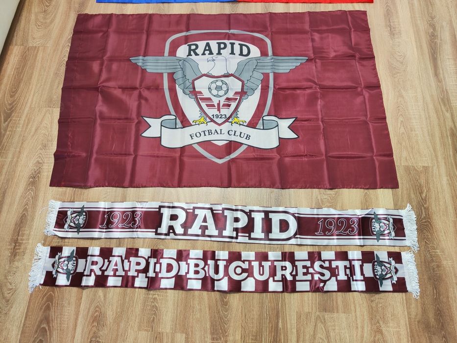 Set Steag Rapid București + Esarfa
