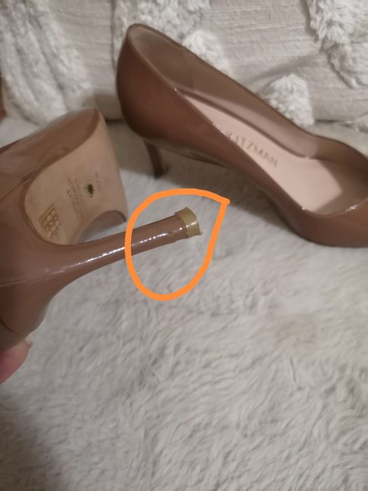 Stuart Weitzman обувкии естествен лак