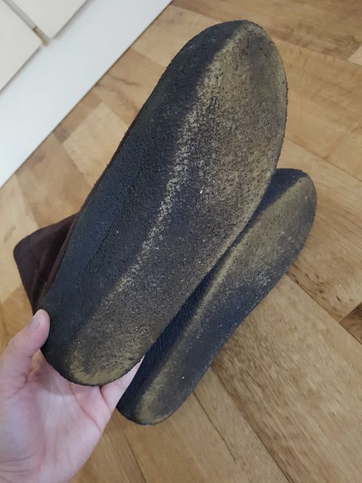 cizme ghetet botine cizmulite Clarks piele intoarsa si blana oaie