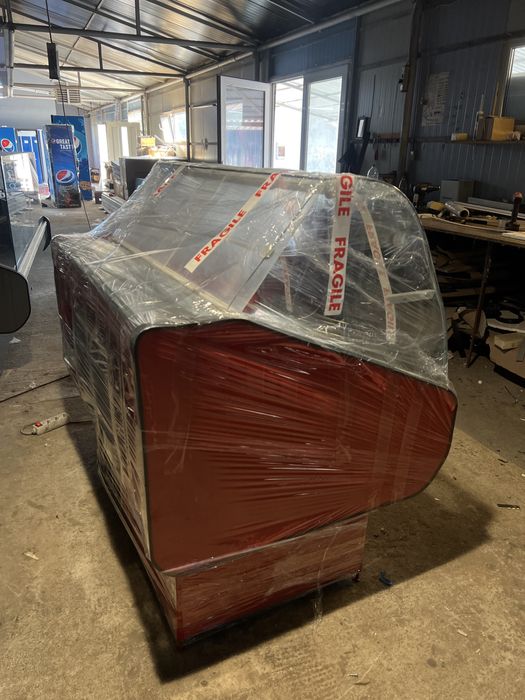 Vitrina frigorifica orizontala 100cm geam rotund