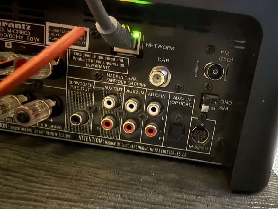 Marantz M-CR603 HiFi Audio CD/DAB Network Receiver Amplifier Aux Inputs