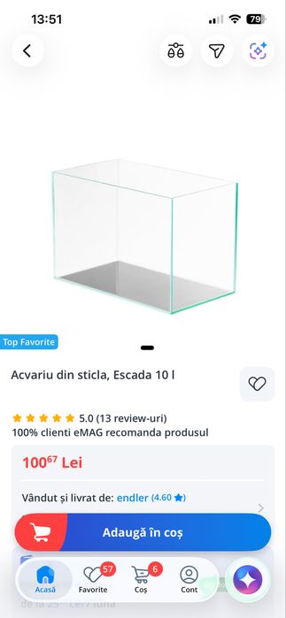 Vand acvariu cu accesorii folosit o luna !!