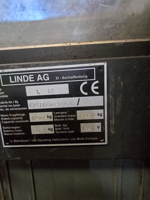 Liza electrica Linde Jungheinrich