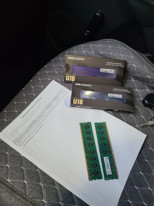 Ddr 4  2 модуля по 8 гб частота 3200