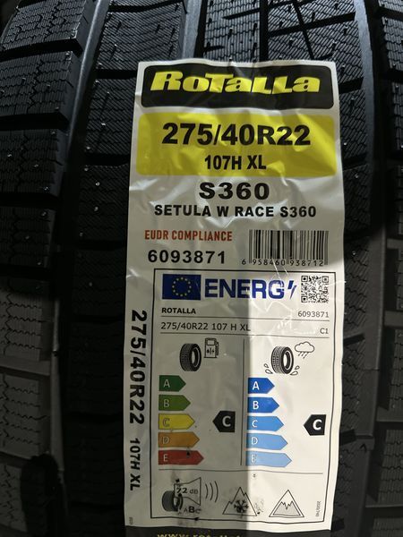 Нови Зимни Гуми ROTALLA S360 275/40R22 107H XL БОРД 2754022