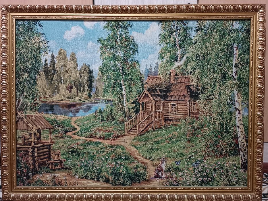Картина вышитая (гобелен) в идеальном состоянии