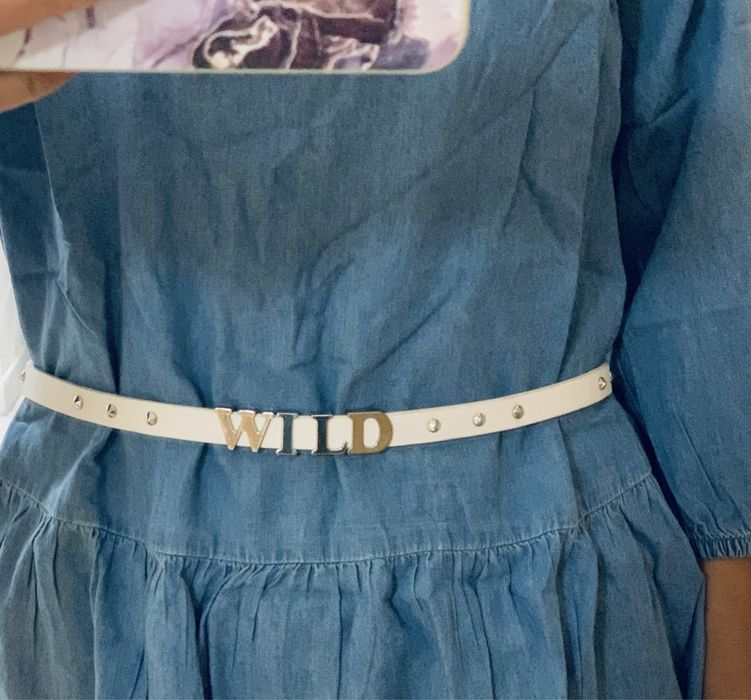 Нов дамски колан естествена  кожа Нови брошки