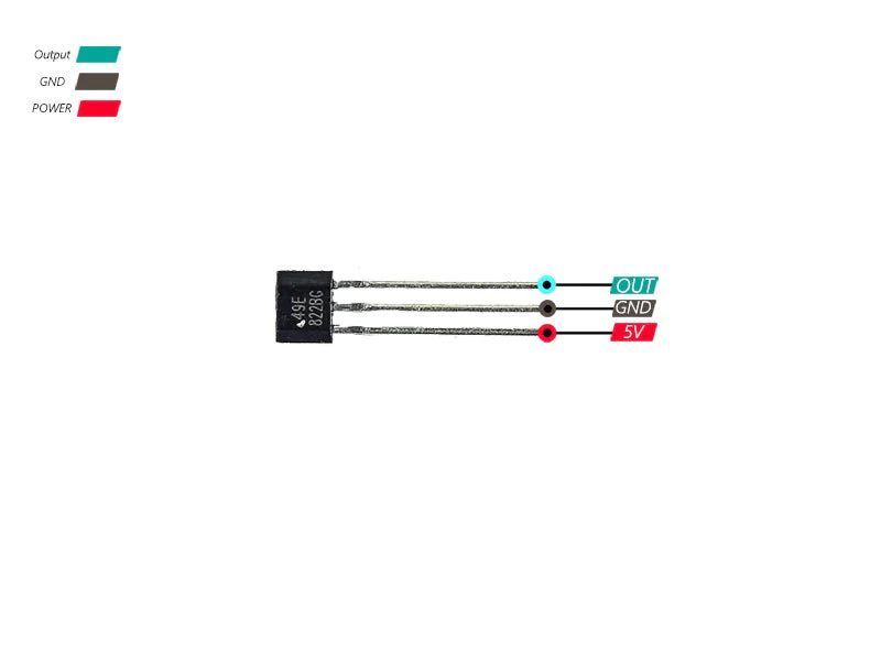 SS49E Датчик на Хол TO92 2,7 V до 6,5 V