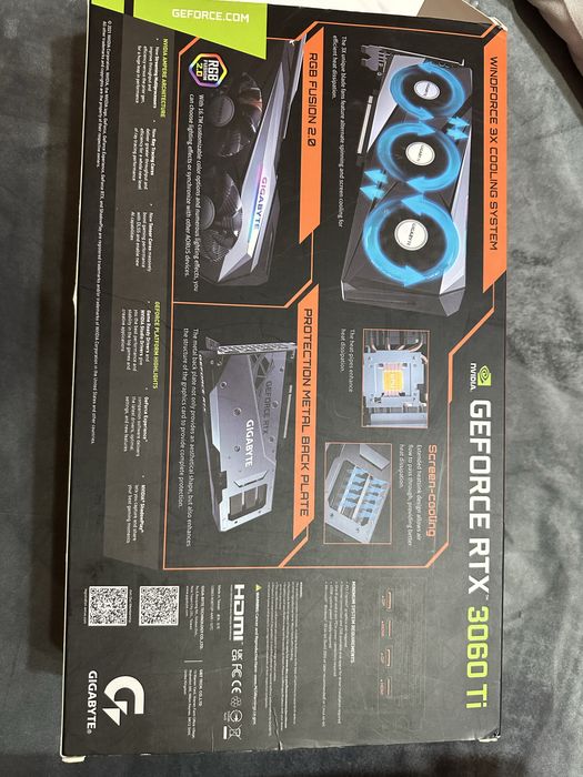 Продаю Gigabyte RTX 3060ti Gaming OC 8gb