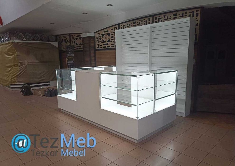 Mebel polka stellaj vitrina magazin doʻkon apteka uchun kerak