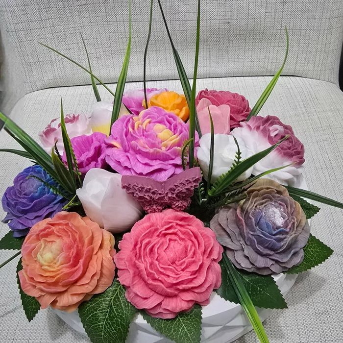 Цветя и аранжировки от ароматен сапун