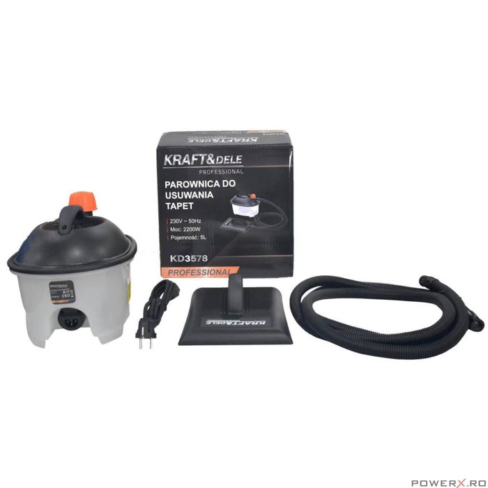 Statie cu abur pentru indepartat tapet, 2200 W 5 litri, Kraft