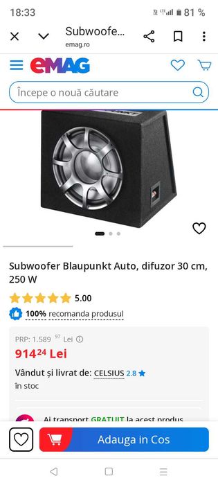 Subwoofer Blaupunkt