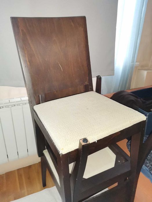 Кухненски стол, масив, венге, стапициран- намалявам от 34 на 29 лева