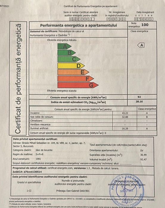 Mobilată total Garsonieră 37 mp Prosper 13 septembrie proprietar