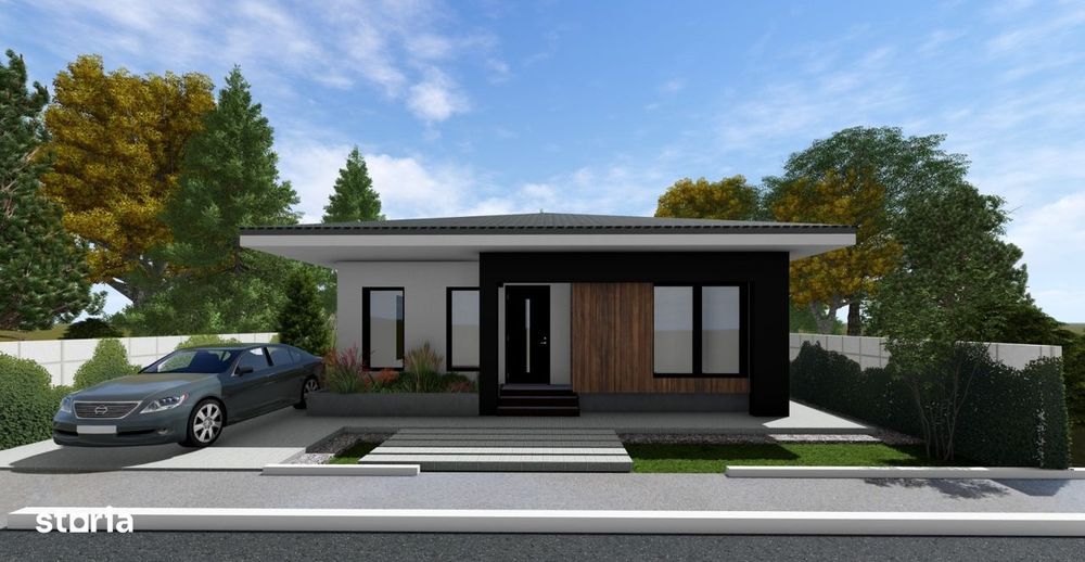 Casa parter - 3 camere - proiect in exclusivitate