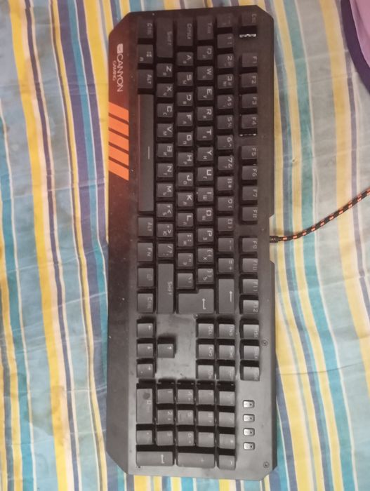 Механическая клавиатура и наушники canyon