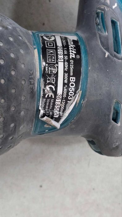 Шлайф ексцентриков Makita BO5031 / 300 W, Ø 125 мм