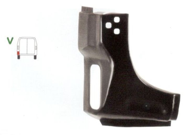 Stalp spate Mercedes Sprinter (906) 209-524 07.2006-10.2013, Vw Crafter (2e) 12.2005-2017, Spate stanga/dreapta, Inferior, Inaltime 395mm,
