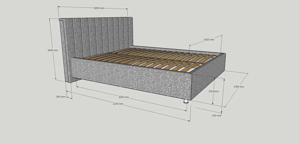 КОЛЕДНИ ЦЕНИ Тапицирано легло Антъни с 5 години гаранция