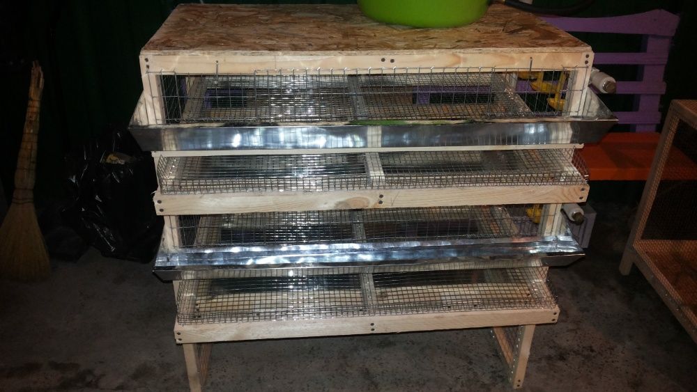 клетки для перепелов на 2 яруса