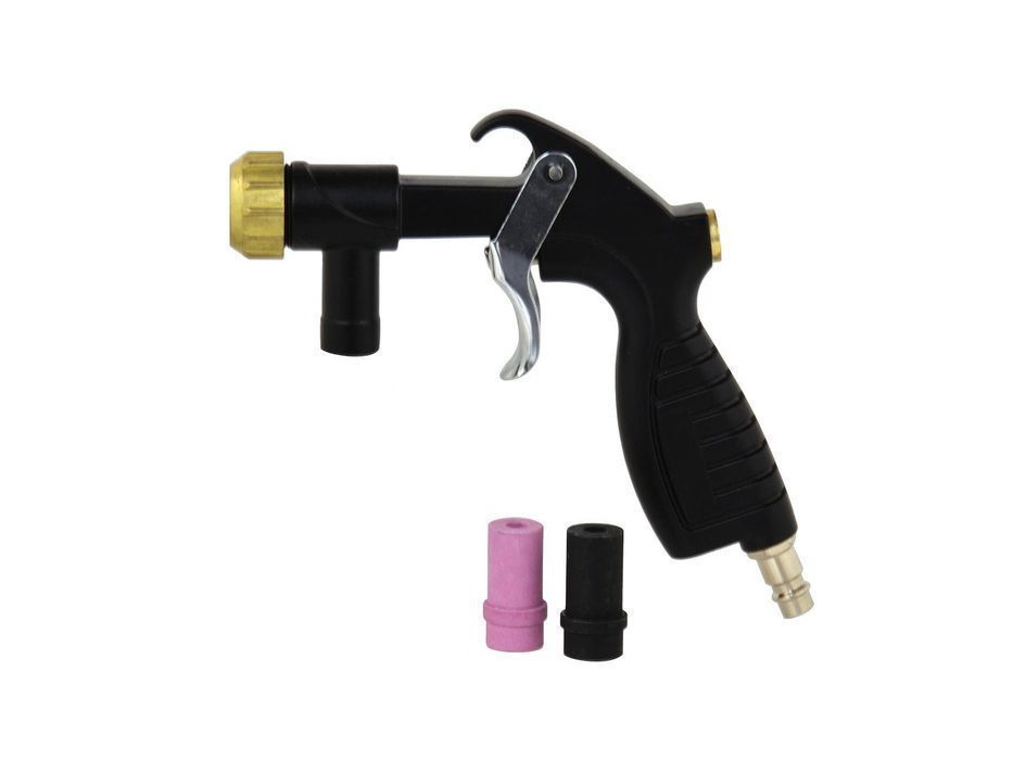 Pistol pneumatic pentru sablare cu 2 duze (metalica si ceramica) si fu