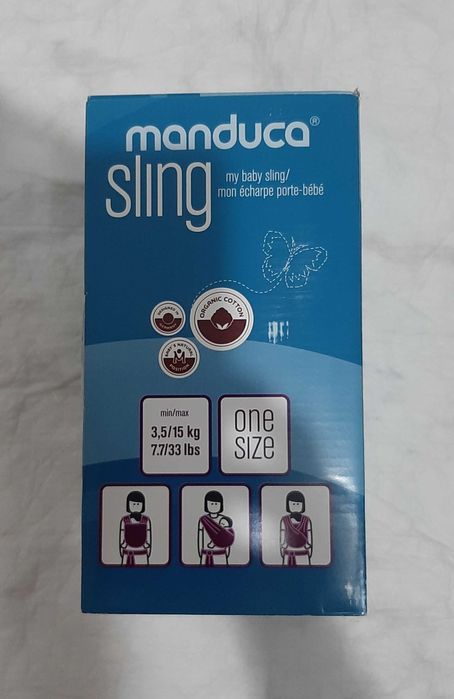 Manduca Sling Gri - Esarfa port-bebe organică